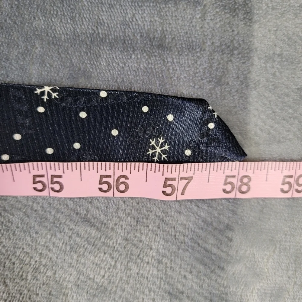 Vintage Hallmark Yule Tie Greetings Christmas Tie Necktie Patriotic Reindeer